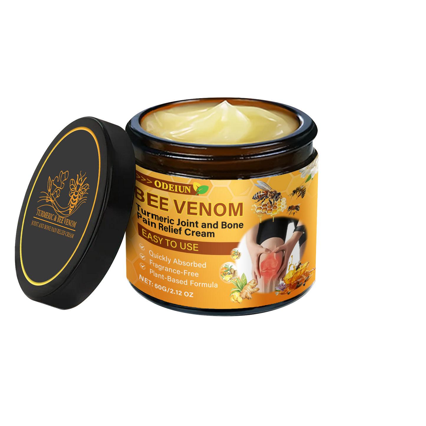 đĽFinal 3 Hours: 80% OFF - ODEIUN⢠Turmeric & Bee Venom Joint and Bone Pain Relief Creamđ