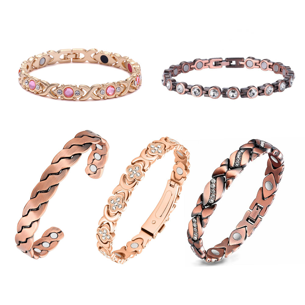 š„Final 3 Hours: 80% OFF - ODEIUNĀ® Copper Bracelets for Women. Pure Copper Magnetic Bracelet with 3800 Gauss Effective Magnets