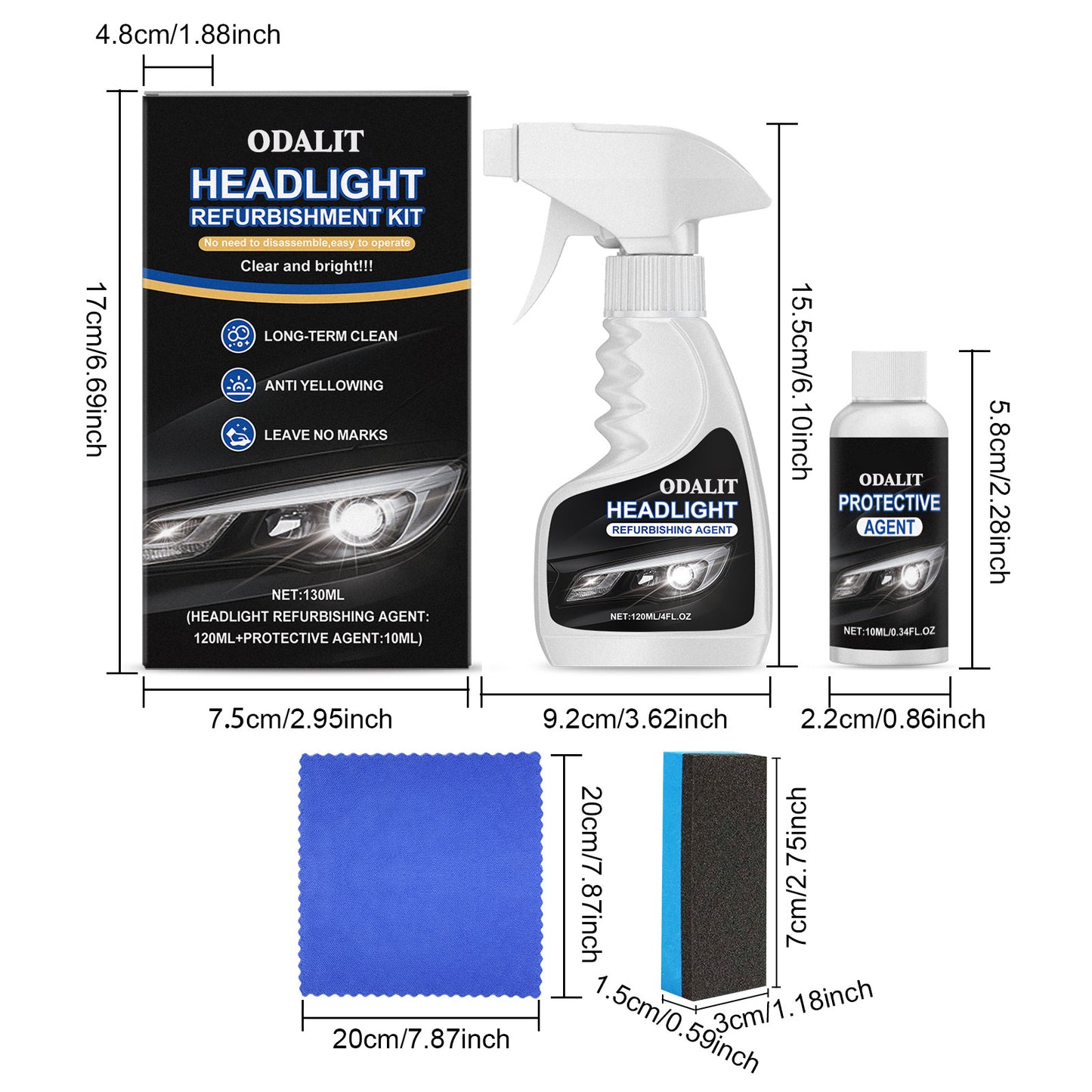 š„Final 3 Hours: 80% OFF -šODALIT⢠Headlight Refurbishment Kit