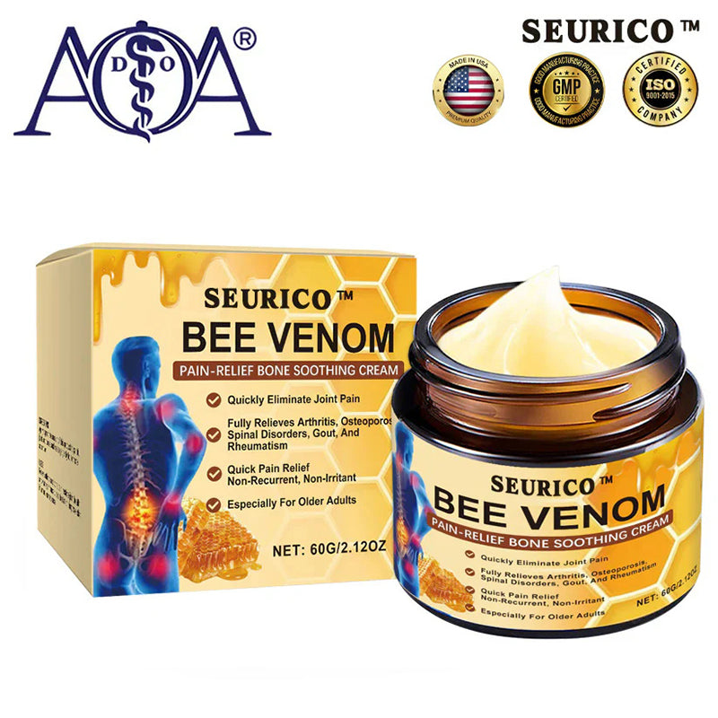 🔥Final 3 Hours: 80% OFF - SEURICO™ Bee Venom Pain Relief Bone Soothing Cream🐝