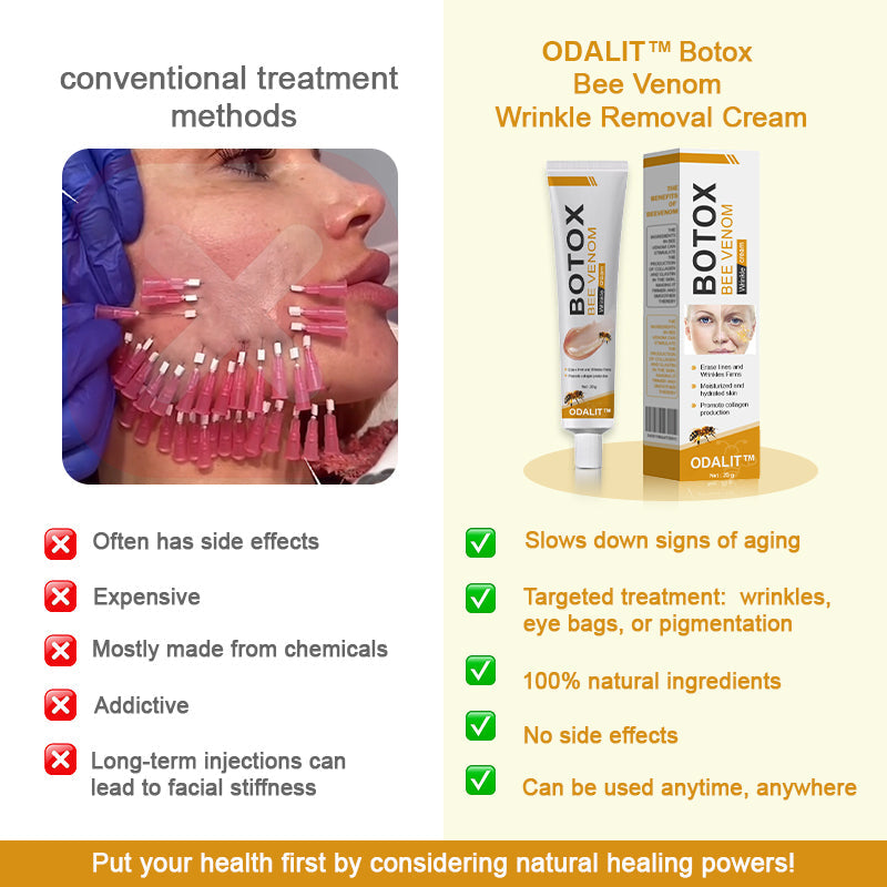 🔥Final 3 Hours: 80% OFF - ODALIT™ Botox Bee Venom Wrinkle Removal Cream🐝