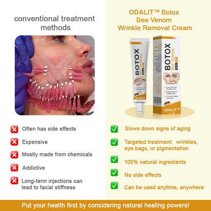 🔥Final 3 Hours: 80% OFF - ODALIT™ Botox Bee Venom Wrinkle Removal Cream🐝