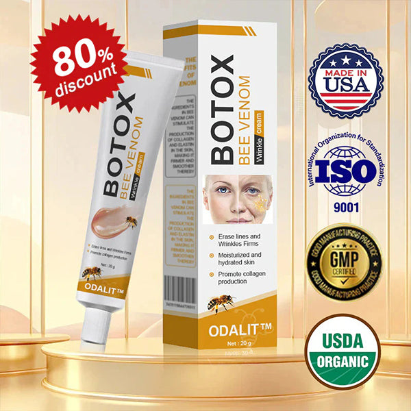 🔥Final 3 Hours: 80% OFF - ODALIT™ Botox Bee Venom Wrinkle Removal Cream🐝