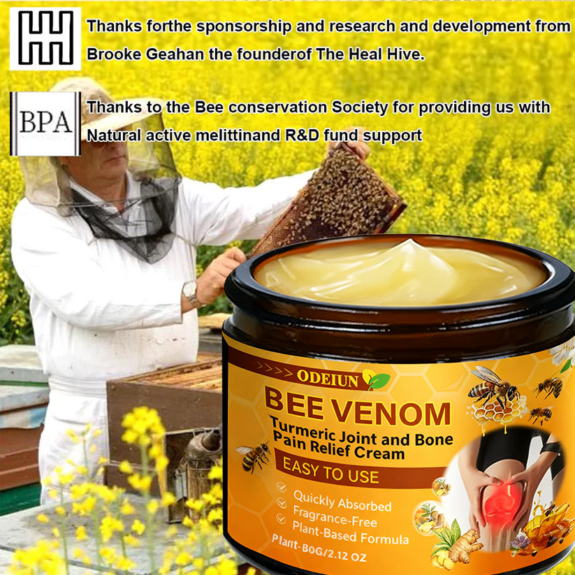 🔥Final 3 Hours: 80% OFF - ODEIUN™ Turmeric & Bee Venom Joint and Bone Pain Relief Cream🐝