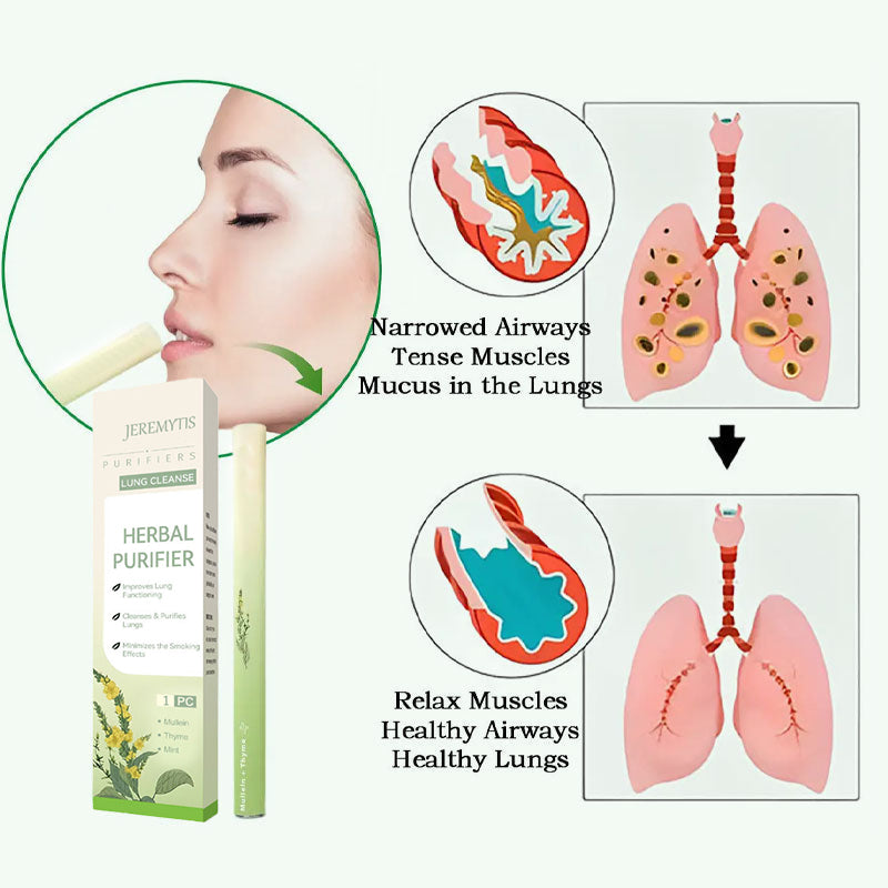 JEREMYTIS™ Mullein Diffuser & Relaxation Stick – Soothes Lungs, Detoxifies, Freshens Breath