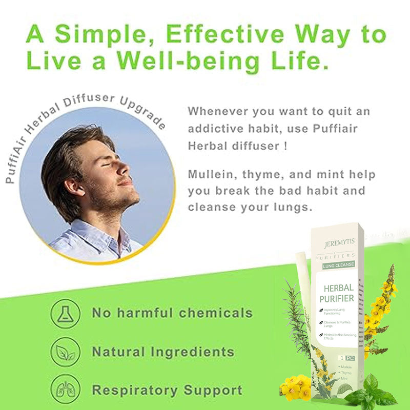 JEREMYTIS™ Mullein Diffuser & Relaxation Stick – Soothes Lungs, Detoxifies, Freshens Breath