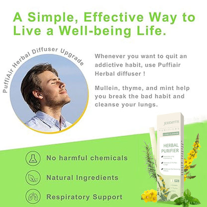 JEREMYTIS™ Mullein Diffuser & Relaxation Stick – Soothes Lungs, Detoxifies, Freshens Breath