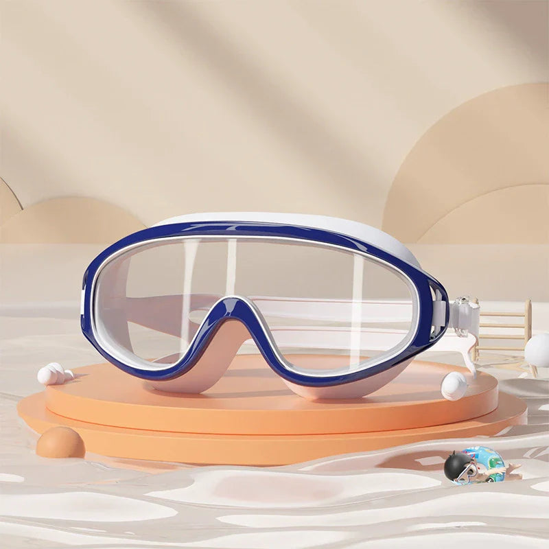 🔥Time-Limited Offer - 🌊HD Children's Large Frame Waterproof and Anti-Fog Swimming Goggles