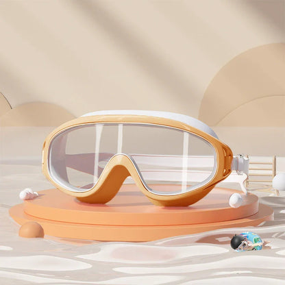 🔥Time-Limited Offer - 🌊HD Children's Large Frame Waterproof and Anti-Fog Swimming Goggles