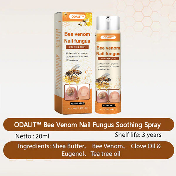 🔥Final 3 Hours: 80% OFF - ODALIT™ Bee Venom Nail Fungus Soothing Spray 🐝