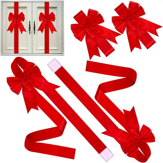 🔥Time-Limited Offer -🎄Christmas Cabinet Ribbon Bows – Instant Festive Makeover