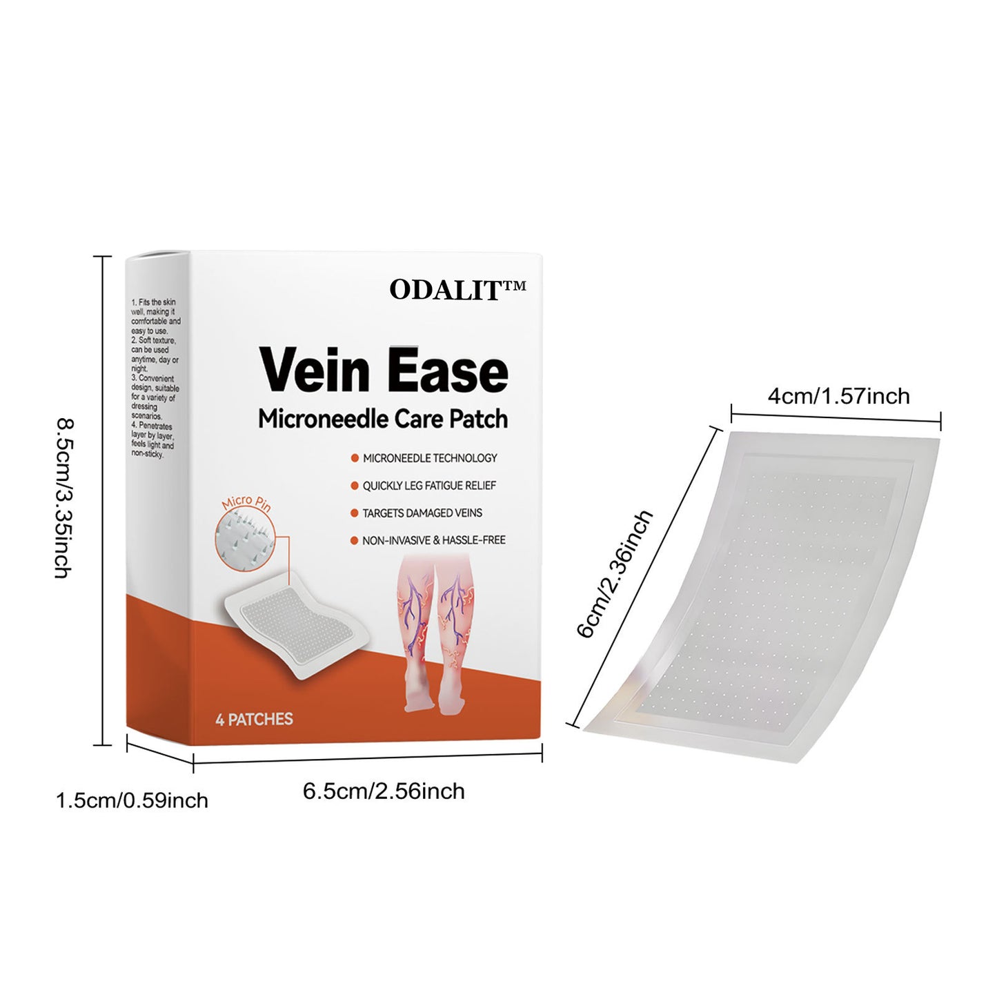 ODALIT™ Vein Ease Microneedle Care Patch