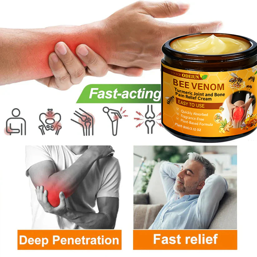 🔥Final 3 Hours: 80% OFF - ODEIUN™ Turmeric & Bee Venom Joint and Bone Pain Relief Cream🐝