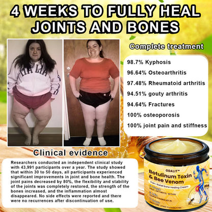 🔥Final 3 Hours: 80% OFF - ODALIT™ Botulinum Toxin & Bee Venom Pain-Relief Bone Healing Cream🐝