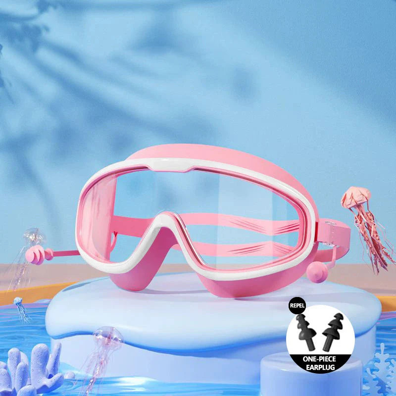 🔥Time-Limited Offer - 🌊HD Children's Large Frame Waterproof and Anti-Fog Swimming Goggles