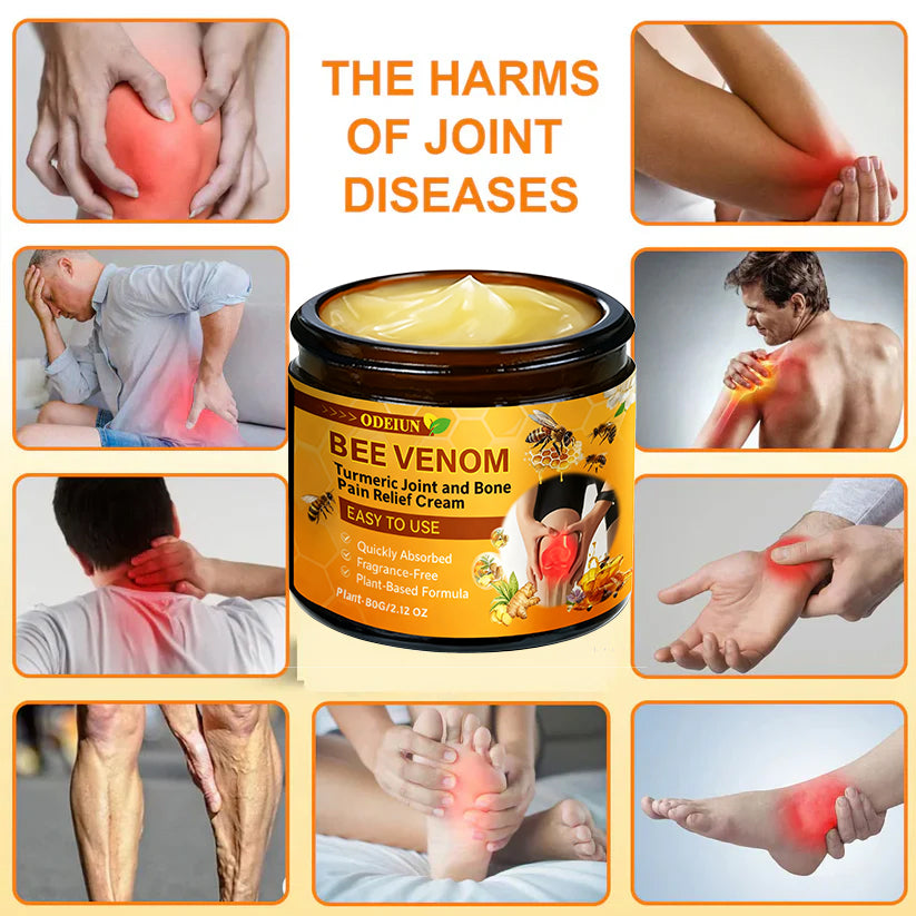 🔥Final 3 Hours: 80% OFF - ODEIUN™ Turmeric & Bee Venom Joint and Bone Pain Relief Cream🐝
