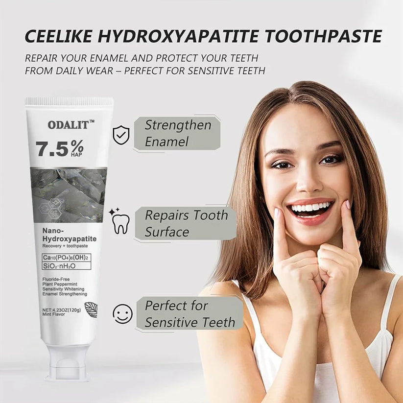 🔥Final 3 Hours: 80% OFF - ODALIT™ Fluoride-Free Nano-Hydroxyapatite Toothpaste