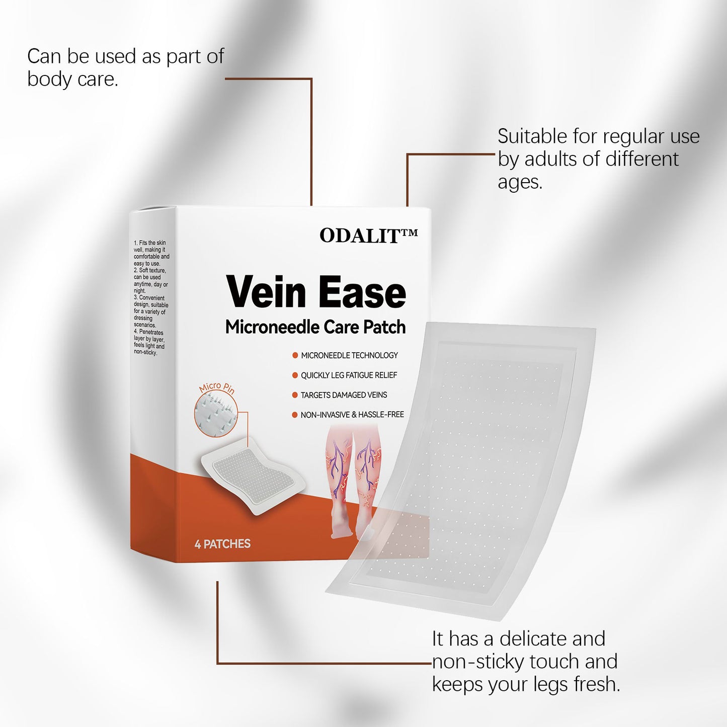 ODALIT™ Vein Ease Microneedle Care Patch