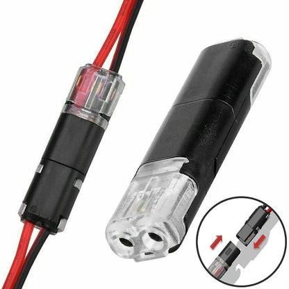 🔥Time-Limited Offer -🔌2-Pin Solderless Wire Connector – Compact Plug for LED Strips & 18–22 AWG Cables