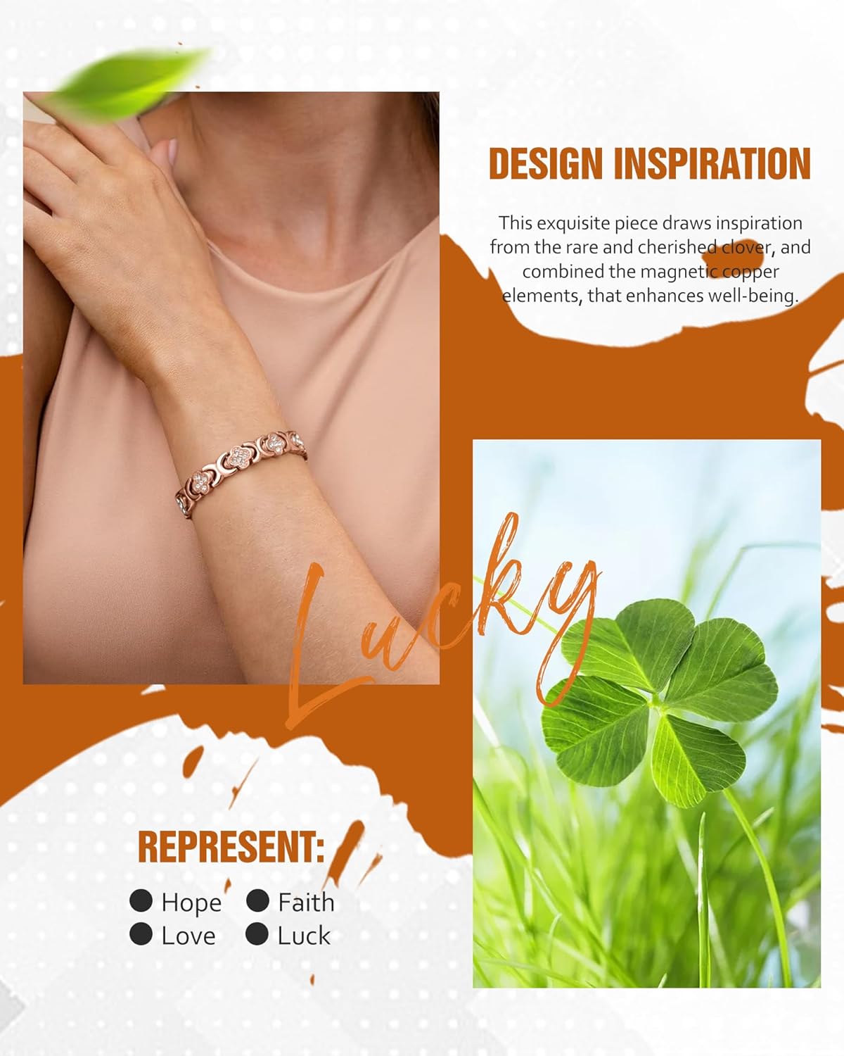 🔥Final 3 Hours: 80% OFF - ODEIUN® Copper Bracelets for Women. Pure Copper Magnetic Bracelet with 3800 Gauss Effective Magnets