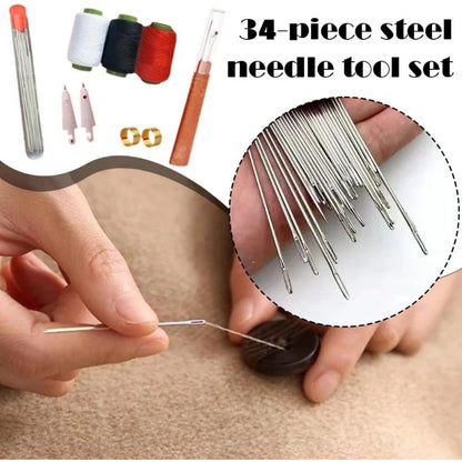 🔥Time-Limited Offer - 🧵Easy-Thread Sewing Kit (34PCS)