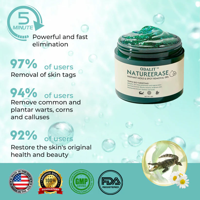 ✅ Official Store: ODALIT™ NatureErase Instant Alligator Oil Mole & Spot Removal Plus Gel