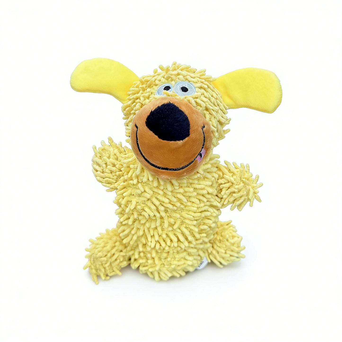 🔥🎄 Christmas Time Limited Offer - 🐾Cute Squeaky Mop Dog Toy｜Teeth Cleaning Chew · Interactive · Durable Plush