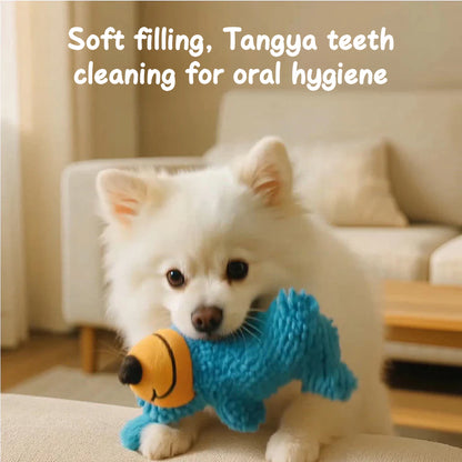 🔥🎄 Christmas Time Limited Offer - 🐾Cute Squeaky Mop Dog Toy｜Teeth Cleaning Chew · Interactive · Durable Plush