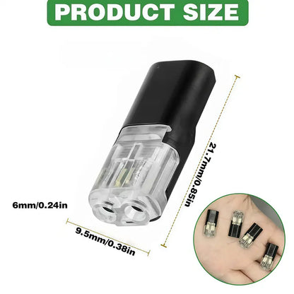 🔥Time-Limited Offer -🔌2-Pin Solderless Wire Connector – Compact Plug for LED Strips & 18–22 AWG Cables
