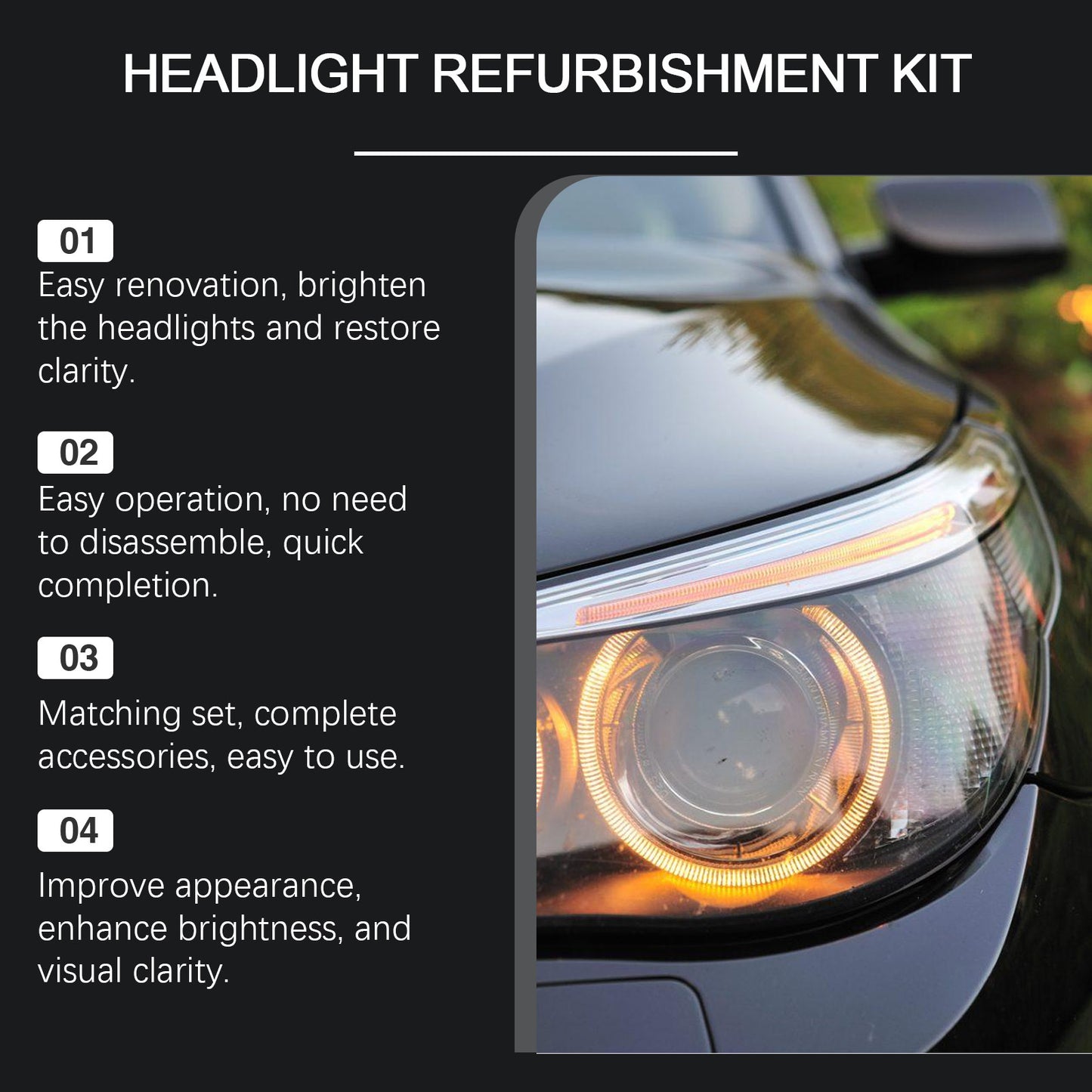 🔥Final 3 Hours: 80% OFF -🚘ODALIT™ Headlight Refurbishment Kit