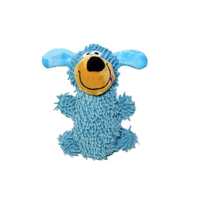 🔥🎄 Christmas Time Limited Offer - 🐾Cute Squeaky Mop Dog Toy｜Teeth Cleaning Chew · Interactive · Durable Plush