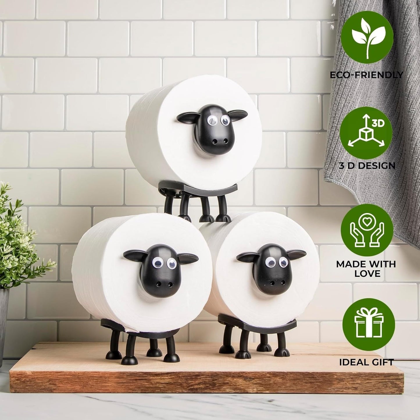 🔥Time-Limited Offer -🐑Sheep Toilet Roll Holder