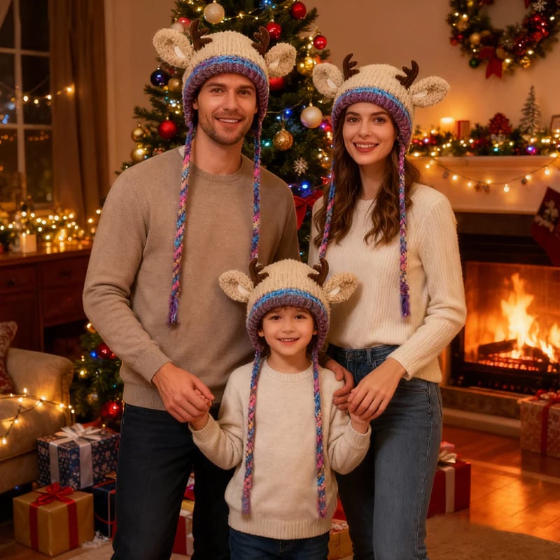 🔥🎄 Christmas Time Limited Offer -🎅Original Design Festive Christmas Antler Hat