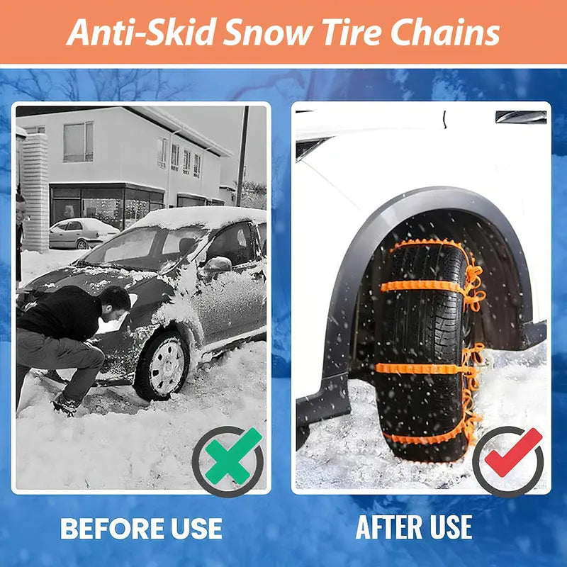 🔥Time-Limited Offer -🛞Universal Anti-Skid Snow Chains – Instant Winter Traction for All Vehicles