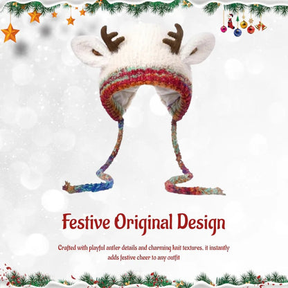 🔥🎄 Christmas Time Limited Offer -🎅Original Design Festive Christmas Antler Hat