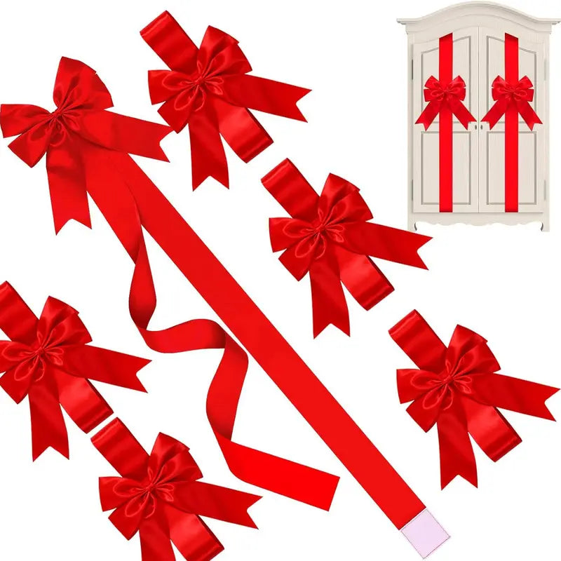 🔥Time-Limited Offer -🎄Christmas Cabinet Ribbon Bows – Instant Festive Makeover