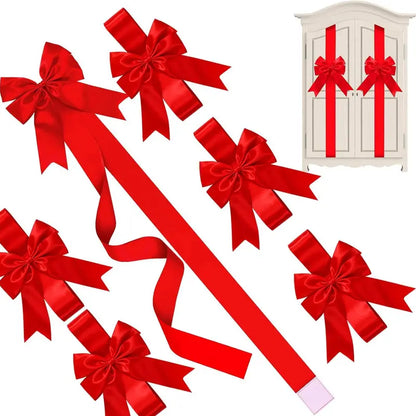 🔥Time-Limited Offer -🎄Christmas Cabinet Ribbon Bows – Instant Festive Makeover