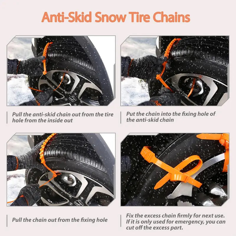 🔥Time-Limited Offer -🛞Universal Anti-Skid Snow Chains – Instant Winter Traction for All Vehicles