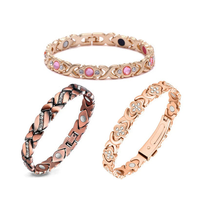 🔥Final 3 Hours: 80% OFF - ODEIUN® Copper Bracelets for Women. Pure Copper Magnetic Bracelet with 3800 Gauss Effective Magnets