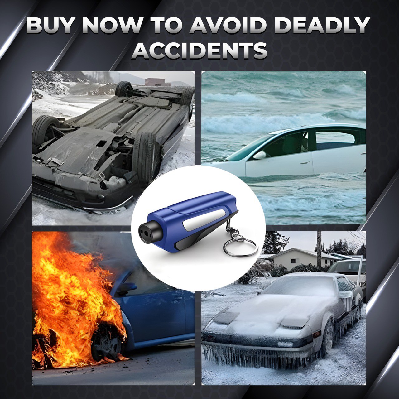 🔥Final 3 Hours: 80% OFF - 💥Upgraded 3-in-1 Car Window Breaker