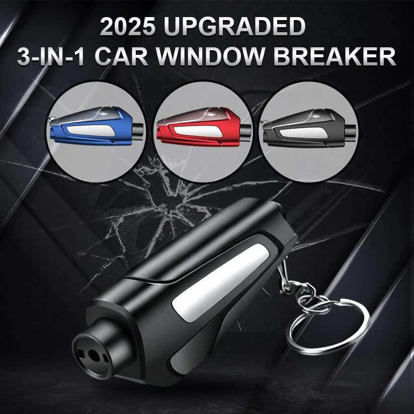 🔥Final 3 Hours: 80% OFF - 💥Upgraded 3-in-1 Car Window Breaker