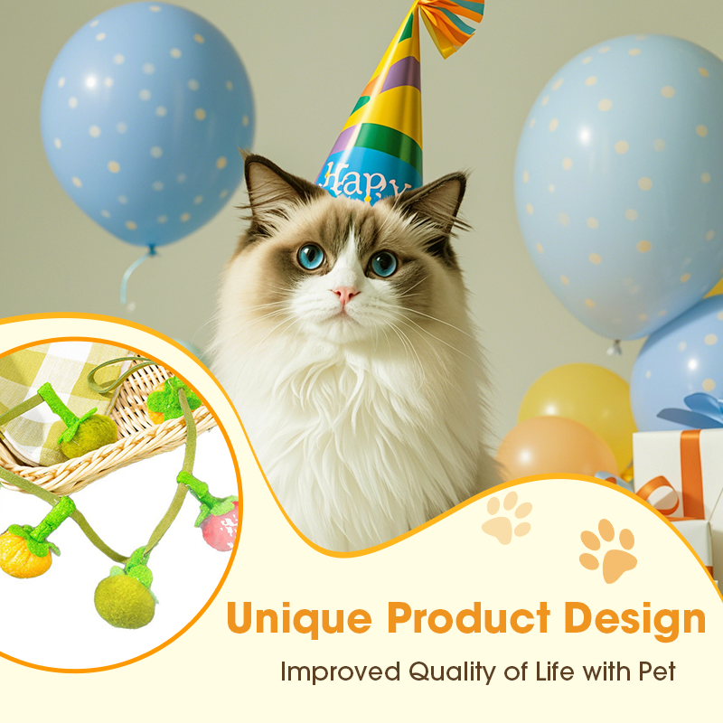 🔥Time-Limited Offer -🐾Interactive Fruit-Shaped Catnip Toy String